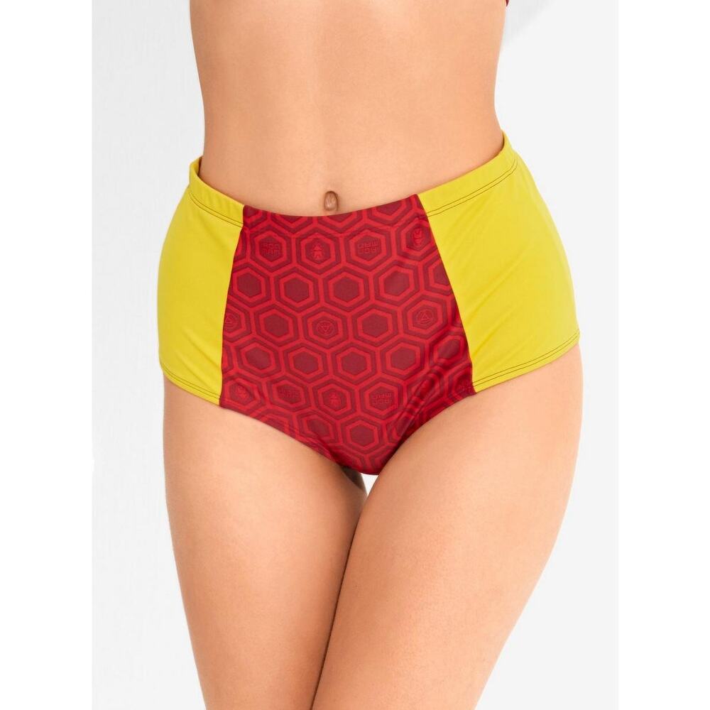 NWT Marvel Her Universe Iron Man High‎ Rise Swim Bottoms 2X